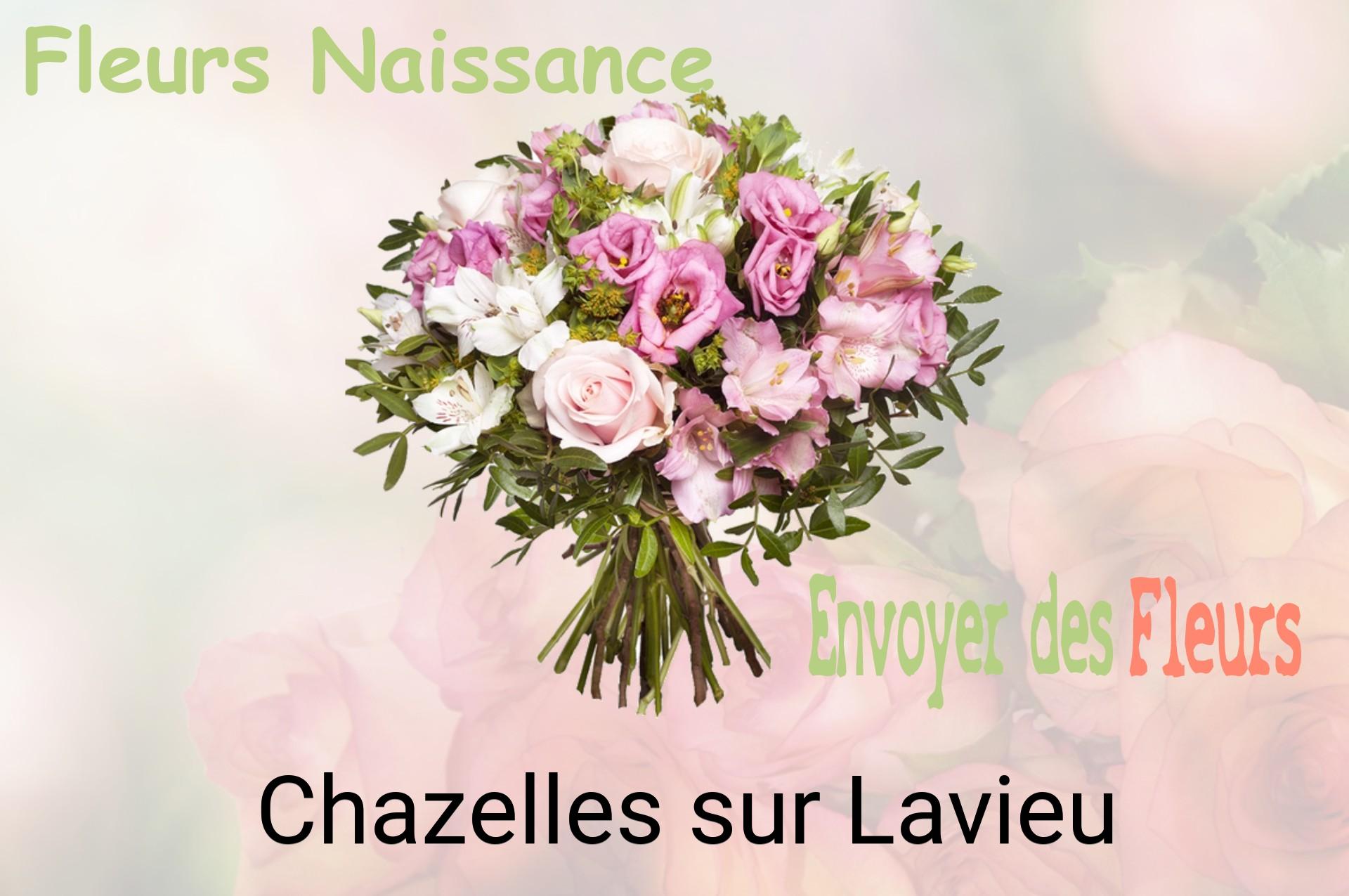 Bouquet de fleurs de naissance livré à Chazelles-sur-Lavieu